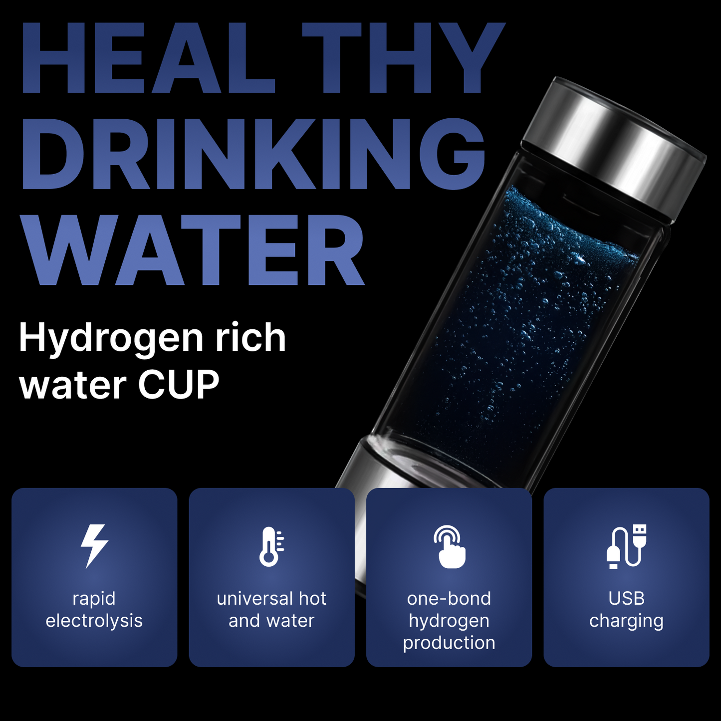 OXGN™ Hydrogen Water Bottle Generator